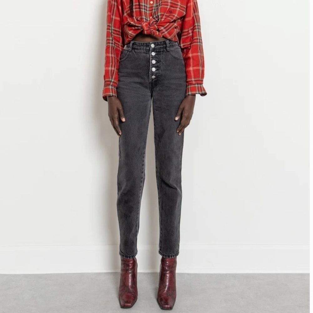 BONGO Vintage High Waist Faded Black Jeans